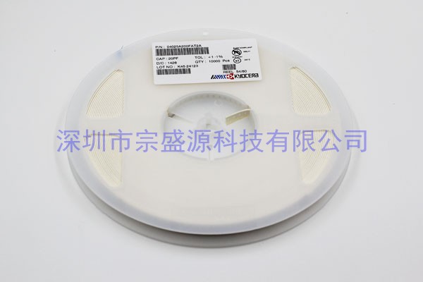 AVX陶瓷电容 0402 50V 20PF 04025A200FAT2A