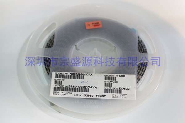 尼吉康钽电容 10V 100UF  F931A107MCC