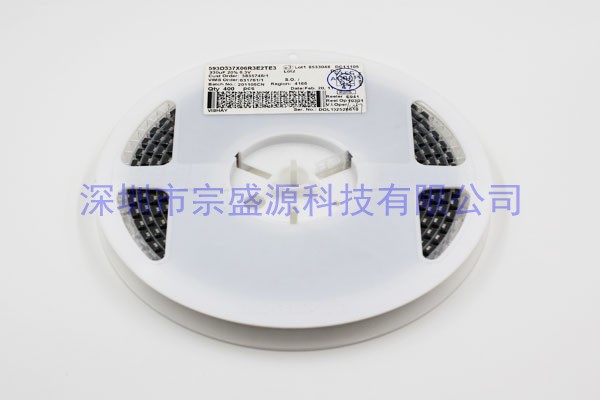 VISHAY钽电容 7343 6.3V 330UF 593D337X06R3E2TE3